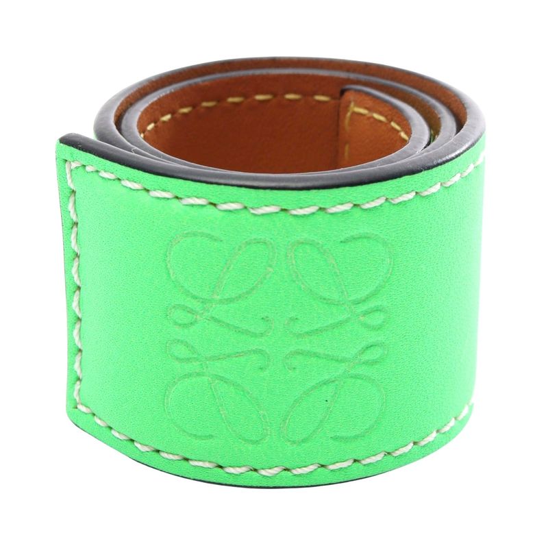 Loewe Anagram Leather Slap Bracelet 553$